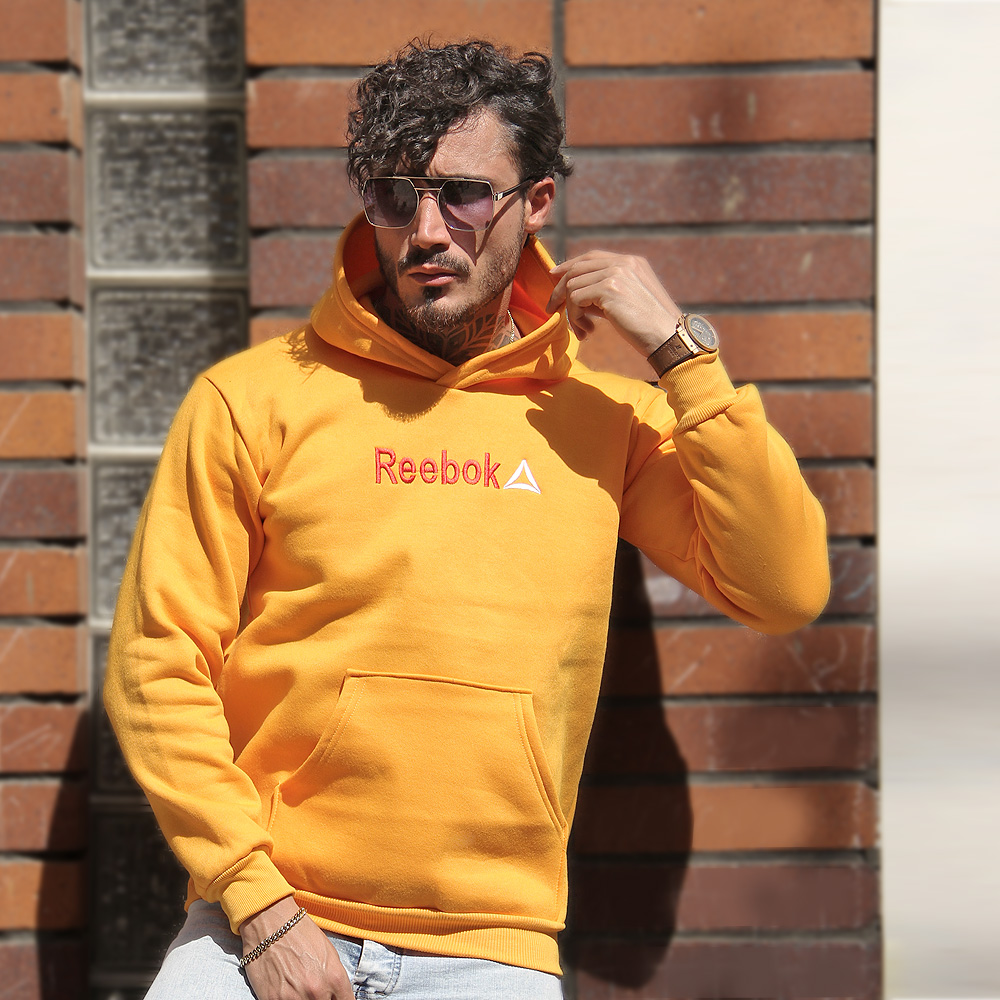 هودی مدل Reebok زرد